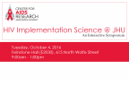 3rd Annual HIV Implementation Science @ JHU: An Interactive Symposium - Image