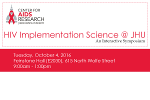 3rd Annual HIV Implementation Science @ JHU: An Interactive Symposium