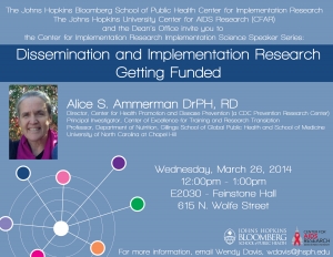 Dissemination and Implementation Research - Getting Funded