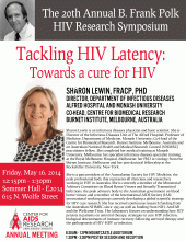 The 20th Annual B. Frank Polk HIV Research Symposium: Tackling HIV Latency- Towards a cure for HIV - image